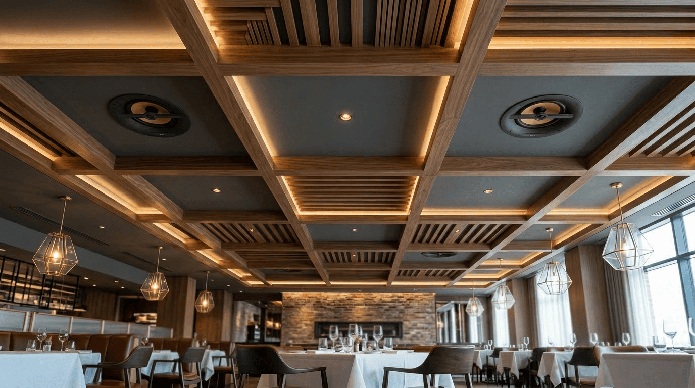In-ceiling speaker in returant